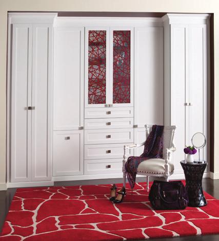California Closets Accents And Finishes Choosing the right finish can help define your space and your home.