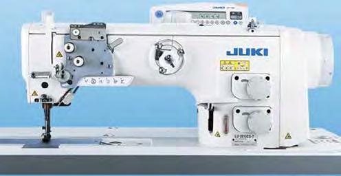 Flatbed Lockstitch Juki LU-2810ESAL-7 Semi-dry Direct-drive Highspeed, 1-needle, unisonfeed, lockstitch machine with vertical-axis large hook This sewing machine is best-suited to the sewing of