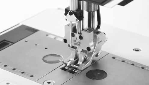 Flatbed Lockstitch Long Arm Vetron 5100-5110 (1 needle) 5120-5130 (2 needle) Compound Feed Machine All machine settings are programmable and storable: stitch length, sewing feet pressure, top feed