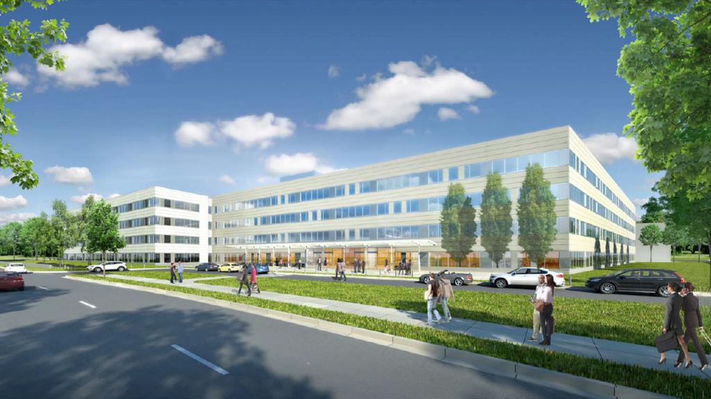 Station, site is 575,000 SF office building for 3,700 CIS employees - - 1,000 space
