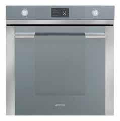 LINEAR 60cm single ovens ECO fan assisted convection base heat supercook and grill fan grill static grill SFA130 60cm Linear single oven vapour clean proofing EAN 8017709178000 silver glass and satin