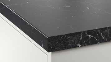 PRE-CUT LAMINATE COUNTERTOPS Laminate countertops 1½" thick D25⅝" A 1½" countertop creates a robust impression and can often be found