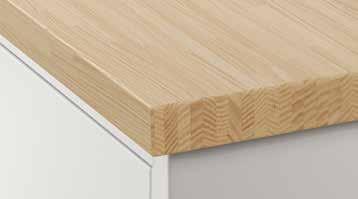 KARLBY Countertop Thin-layer birch L74 W25⅝ H1½" 903.352.06 $129 L98 W25⅝ H1½" 103.352.10 $169 Wood countertops Ash Ash is a blonde hardwood with a beautiful grain pattern.