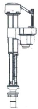 WATER SUPPLY LOCATION & TECHNICAL INFORMATION Side View Back View Threaded Shunk (Water Supply Fill Valve) Wall Supply Position 1 3" Supply Position 2 Rough-in 12" Standard Floor 4 1/2"
