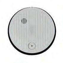 5mm x 54mm Smoke Detector Activates the Control Panel regardless of the alarm status Emits a beep tone when smoke is detected Flashing LED indicator Activation alert notifications sent via the