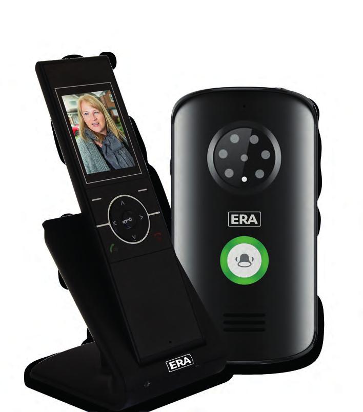 The ERA intercoms all allow you to talk to someone outside your door without