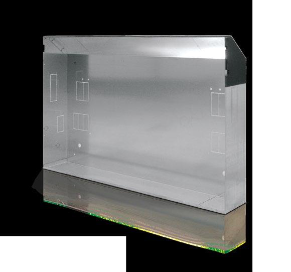 10/11 Box module for wall installation Built-in DLIU unit Galvanized steel wall niche Closure panel manufactured in galvanized steel Different sizes available according to the different sizes of