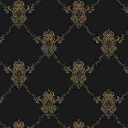 GATED TRELLIS This pretty wallcovering has delicate, lacy lines forming five inch diamond
