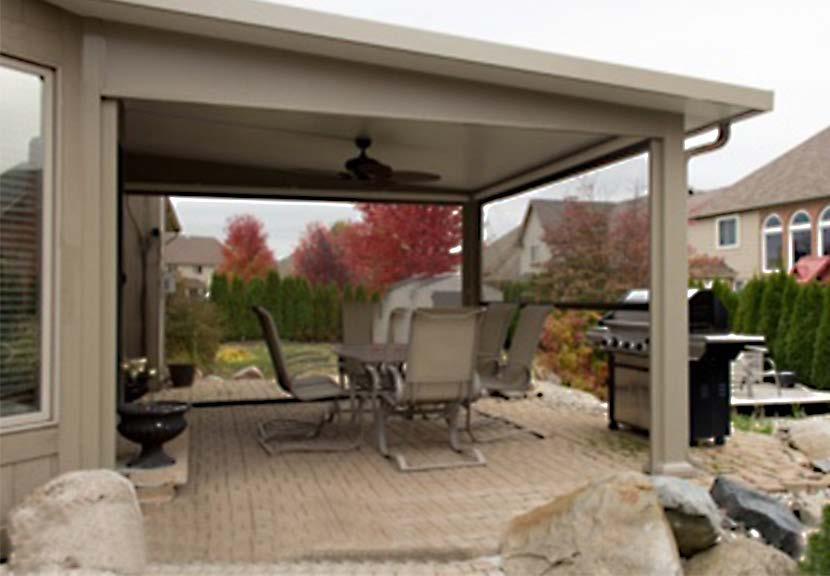 With an operable pergola, the roof can be adjusted to let in a little sun, a lot of sun or closed up entirely to form a solid barrier against the elements.