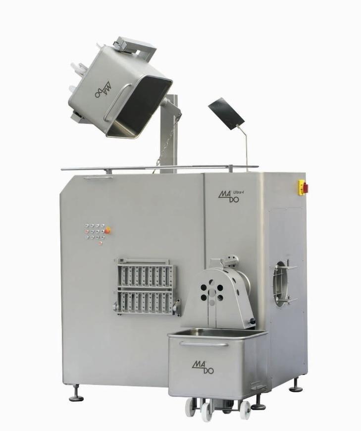 ULTRA 4 MEW 728 M U200 Automatic Mixer Grinder 400V, 50 Hz, three-phase, Heavy-duty drive 55,0 kw motor, including frequency converter processing worm Heavy duty equipment for pre-cut frozen meat or
