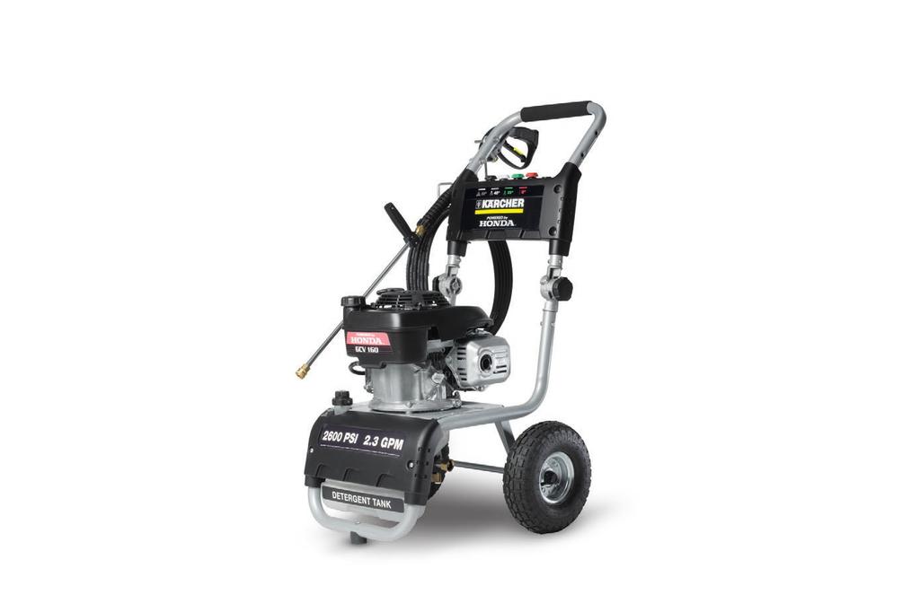 After interviewing pressure washer users around the country, we designed the from the ground up with the most requested features, including convenient quick connect couplings for the high-pressure