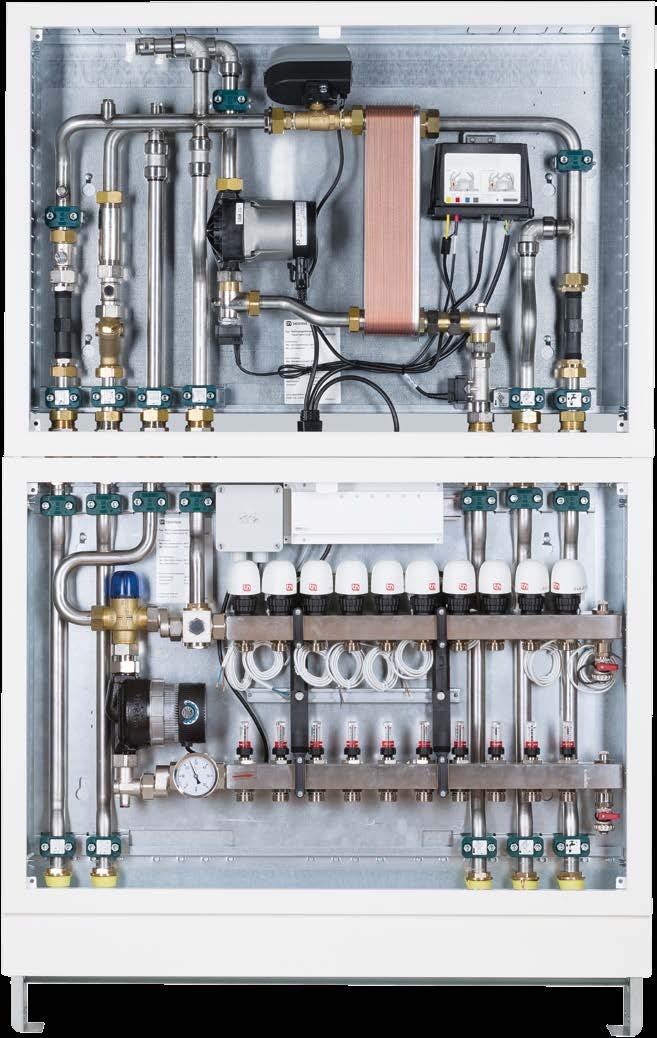 flow: 55 C Hot water temperature: 45 C Standby module For timely provision of energy supply on the primary side