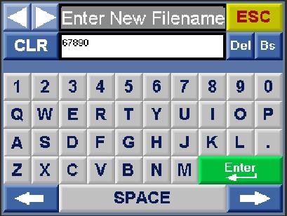 7.2. Changing filename. You can easily change the filename to start a new log.