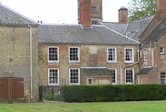 Its initial purpose was as service rooms and accommodation for servants and has since become more part of the main house with the billiard room occupying the position of the former