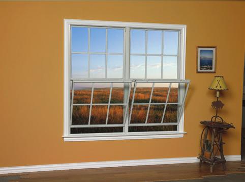 Operating a Single or Double Hung Window with Tilt Feature To Tilt the Bottom Sash (Single Hung and Double Hung Windows) 2. Raise the bottom sash about 3"
