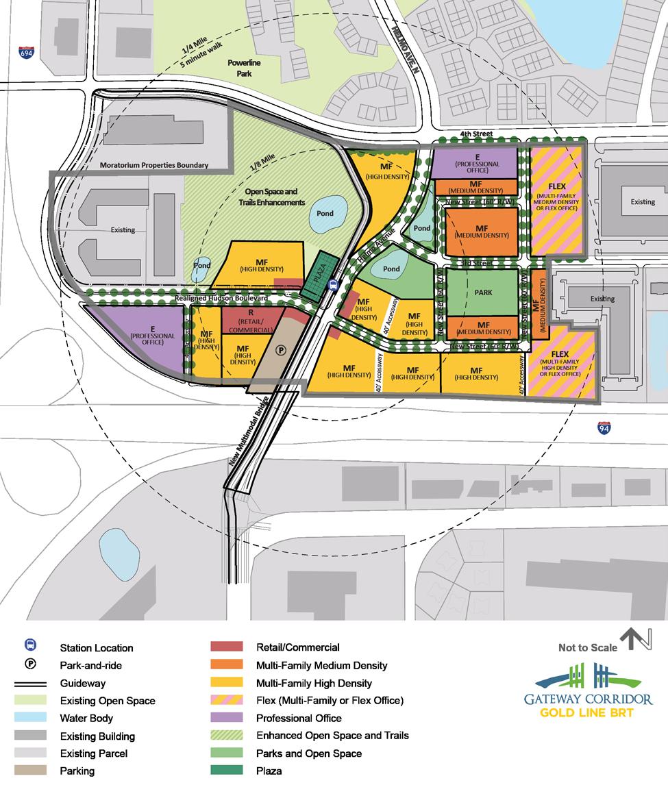 Phase 4 Outcome: Helmo Station Area Plan The Helmo Station Area (BRTOD) Plan provides the land use, circulation, and park