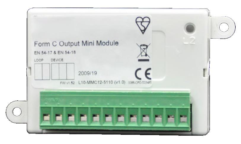 General overview - FDMM01S output supervised mini-module 1 7 8 9 10 12 5 Not used 6 Not used