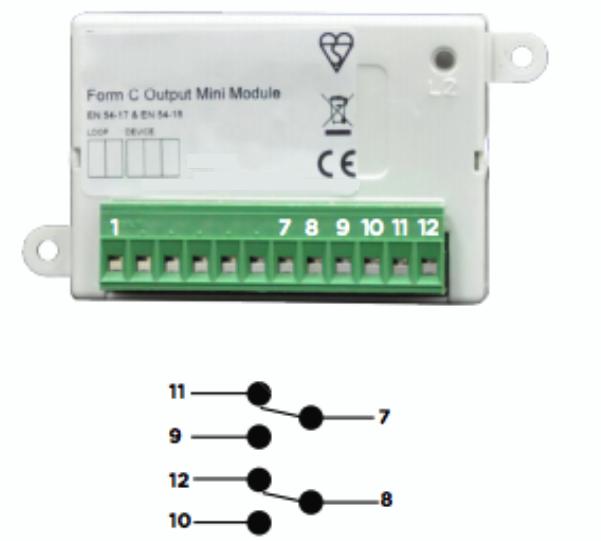 closed 1 Relay contact terminal 12 Normally closed 2 Relay contact terminal TheFDMM02 single