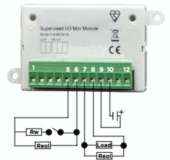 Relay contact terminal 12 Normally closed 2 Relay contact terminal When switching an inductive load, in order to protect the mini-module