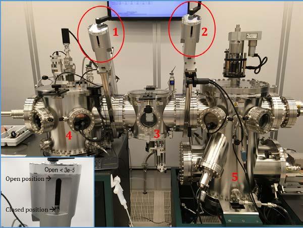 2. Check the pressure in the sputter chamber. 3. Make sure that the hatch clamp on the load lock is disengaged. 4. Begin venting the load lock by turning off the power to the load lock vacuum pumps.