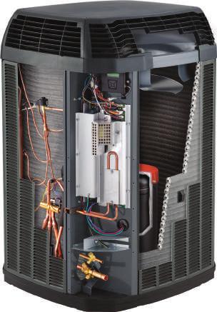 A CLOSER LOOK INSIDE A TRANE TRUCOMFORT SYSTEM. WeatherGuard II Top is not only attractive, the durable polycarbonate material provides lasting protection.