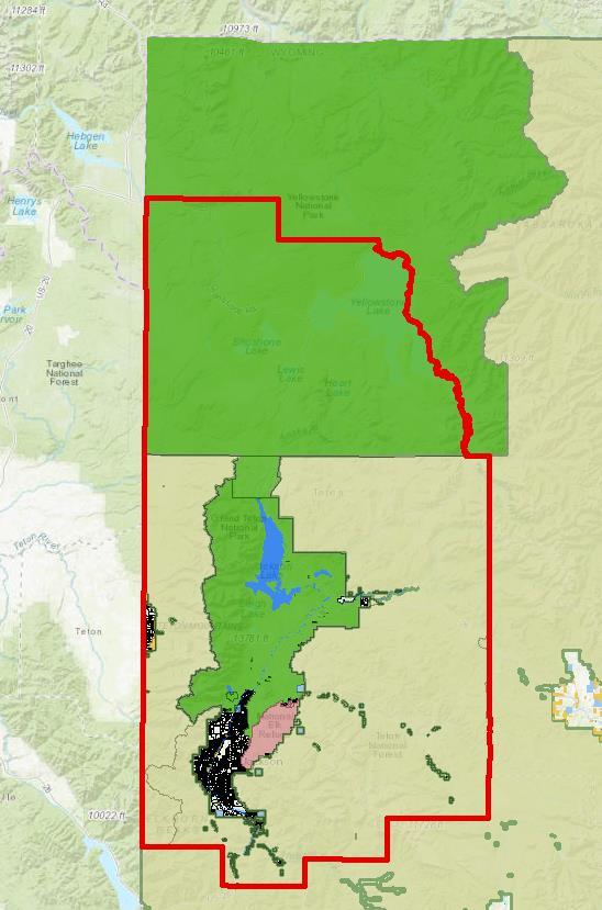 Public Lands 3% Private Lands Grand Teton National