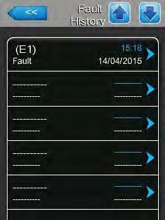 possible) in the maintenance and fault indication field in the standard display of the control unit. Warning 