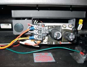 Louver Tab 7) Remove the burner ON/OFF switch from the
