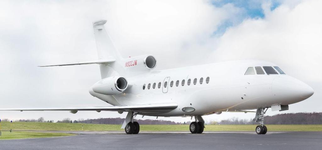 1988 FALCON 900B N922JW S/N 36 OFFERED AT: $2,700,000 HIGHLIGHTS: Fresh 1C Inspection and Exterior Paint FANS 1/A+ ADS-B Out Honeywell N1 DEECs Aircell ATG 5000 Equipped EMTEQ Cabin LED Lighting LED