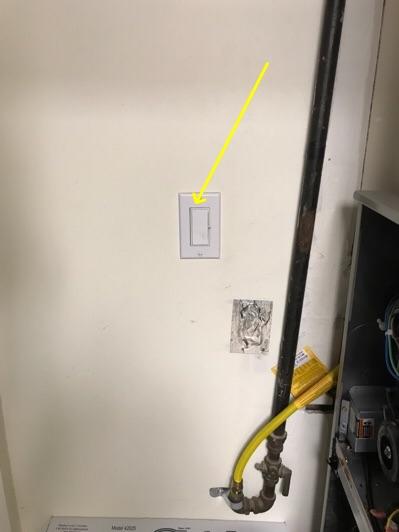2 Furnace disconnect is located to