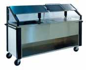 sandwiches, hot pizza and more Refrigerated compartment furnished with locking lid device Thermostatically controlled heated top with adjustable temperature dial Each drawer individually controlled