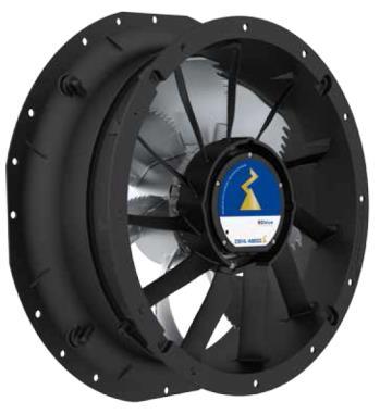EC high pressure axial fans - option Ziehl ZA plus EC inverter (mod.201 802) They replace the centrifugal fans.