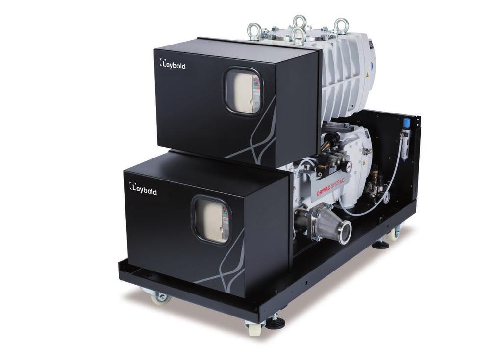 Dry Vacuum Solutions for demanding duty Systems based on DRYVAC or LEYVAC dry screw pumps in combination with roots blowers from the RUVAC WA, WS or WH families are the optimal solution for more