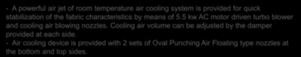 Air Cooling Device - A powerful air jet of room temperature air cooling system is provided for quick