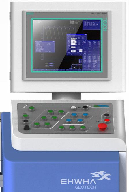 EHTEX Touch Screen system (Optional) Automated system in Ehwha s Stenter consists of EHTEX-Touch screen system. Ehwha s automated system is also providing with the operating system.