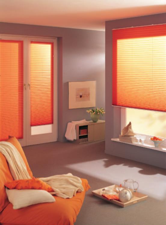 Plisé Pleated blinds Plissee A modern interior DECOMATIC pleated blinds as a part of a modern interior DECOMATIC