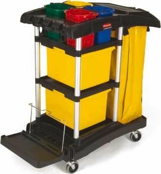 9T74 - Microfibre Cart Designed to improve the level of Hygiene in sensitive Cleaning environments. Accommodates all RCP Microfibre Cleaning Solutions.