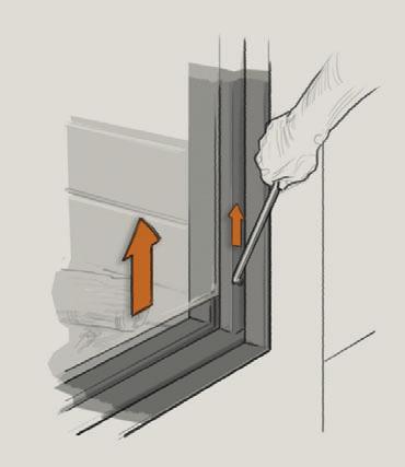 The window self-cleans via the air supply, which removes flue gases from the glass.