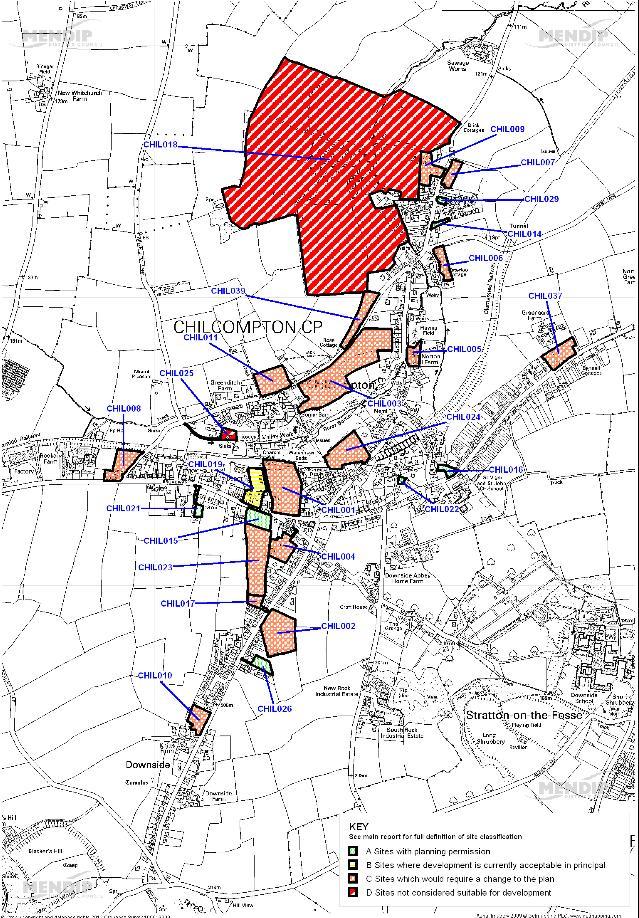 Map of Mendip s Strategic Housing Land Availability Assessment (2011) To view larger map go to http://www.