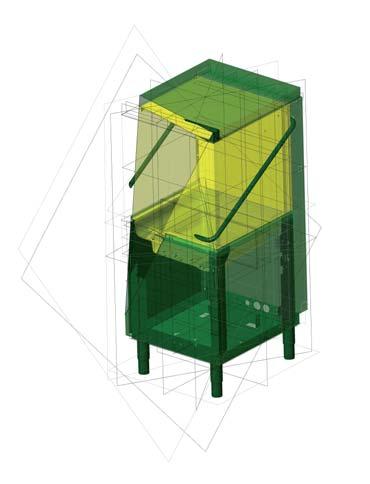 Thermal dispersion Hood-type machine 100% Single-skin side panels 100% Single-skin hood -25% Partial double-skin side panels 40% of the side panel is of double-skin -60% Wide-spaced double-skin