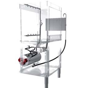 UltraRinse 3 multiple rinse (version River MULTI 414) It allows re-use of the clean fi nal rinse water to perform an intermediate rinse via two upper arms and one lower arm and a pre-rinse via an arm