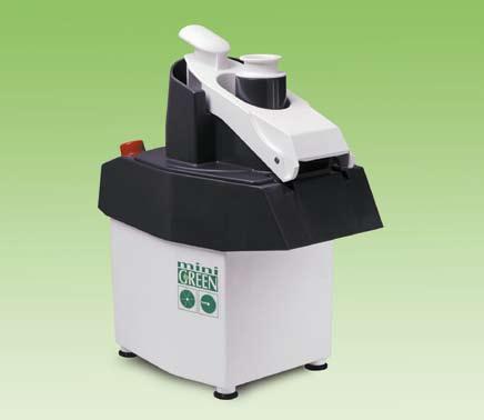 Compact vegetable slicer for small to medium size facilities Can be easily moved from one area to another and can be