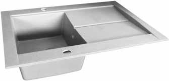 KVE 601 Siligor inset kitchen sink 90 x 50,5 cm Bowl depth: