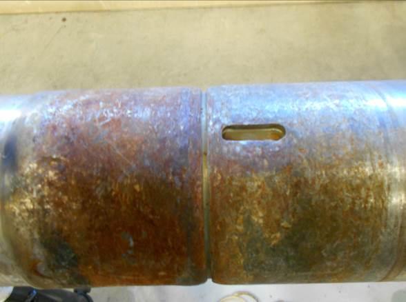 Shaft Shaft Between Impeller 1 and 2 Severely Worn