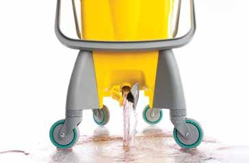 your water clean while mopping. The dual action bucket is a Easy-tip hand grip at the back for easy emptying.