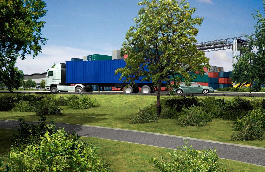 Shifting from road freight to rail freight Proposed view of Unit A Addressing Climate Change The proposals aim to shift freight movements away from the road network through the more efficient and