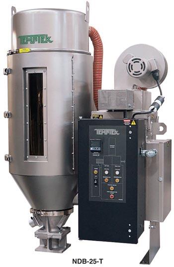 Temptek Auxiliary Equipment...continued Dryers NBD Series Desiccant Dryers use the industry standard dual-bed drying concept in a compact single blower configuration.