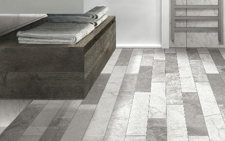 for a contrasting strip to help break up a whole wall of tiles.
