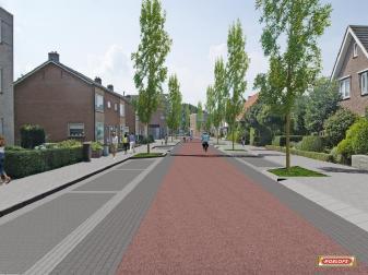 Design of Fast cycle route (18 km) Fast cycle route between the two Dutch cities