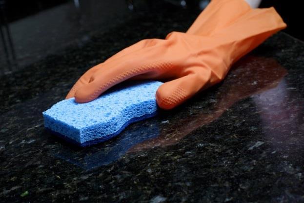 How to clean hard surfaces Remove any obvious pieces of food, dirt or other debris Start from the cleanest to the